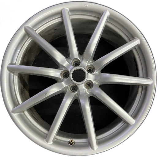 19" ALFA-ROMEO 4C 15-16 Rear 19x8.5 10 spoke fan design silver Original OEM - Front View
