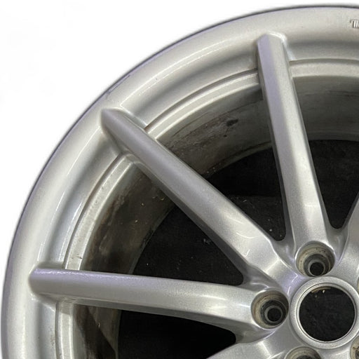 19" ALFA-ROMEO 4C 15-16 Rear 19x8.5 10 spoke fan design silver Original OEM - Angle View
