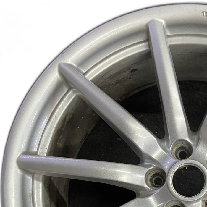 19" ALFA-ROMEO 4C 15-16 Rear 19x8.5 10 spoke fan design silver Original OEM - Angle View