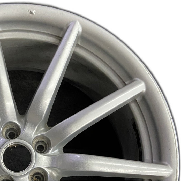19" ALFA-ROMEO 4C 15-16 Rear 19x8.5 10 spoke fan design silver Original OEM - Side Profile