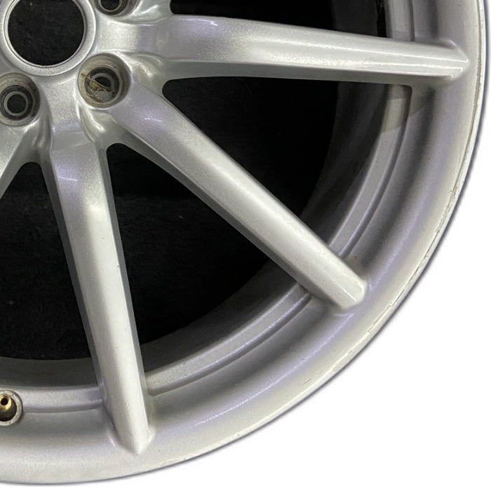 19" ALFA-ROMEO 4C 15-16 Rear 19x8.5 10 spoke fan design silver Original OEM - Close-Up Detail