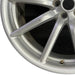 19" ALFA-ROMEO 4C 15-16 Rear 19x8.5 10 spoke fan design silver Original OEM - Back View