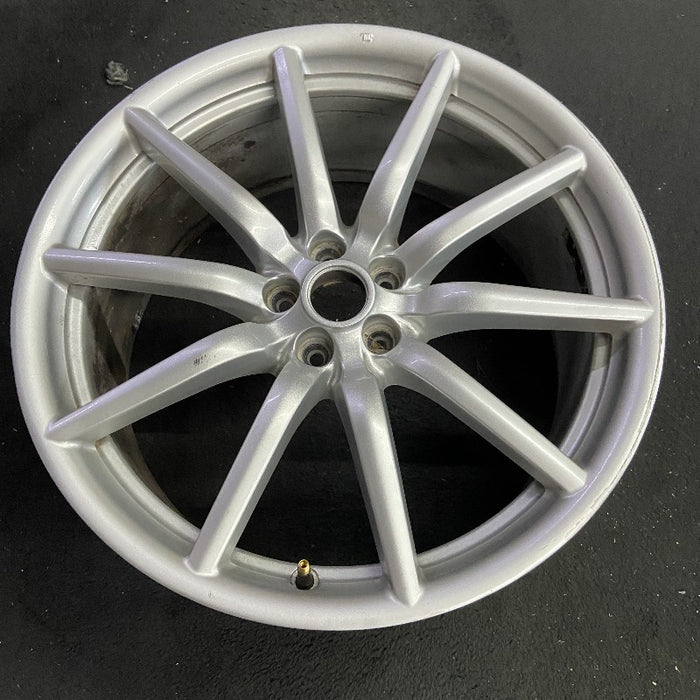 19" ALFA-ROMEO 4C 15-16 Rear 19x8.5 10 spoke fan design silver Original OEM - View 7