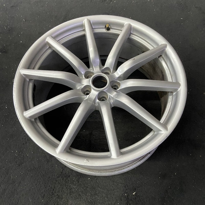 19" ALFA-ROMEO 4C 15-16 Rear 19x8.5 10 spoke fan design silver Original OEM - View 8