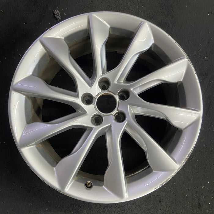 19" AUDI A5 13-14 19x8.5 , 10 spoke Original OEM Wheel Rim - Angle View