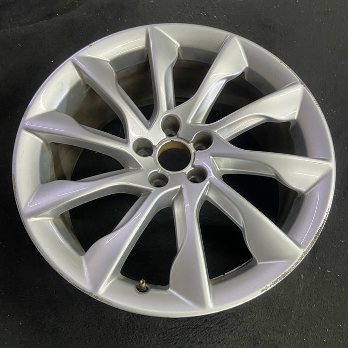 19" AUDI A5 13-14 19x8.5 , 10 spoke Original OEM Wheel Rim - Side Profile