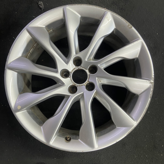 19" AUDI A5 13-14 19x8.5 , 10 spoke Original OEM Wheel Rim - Angle View