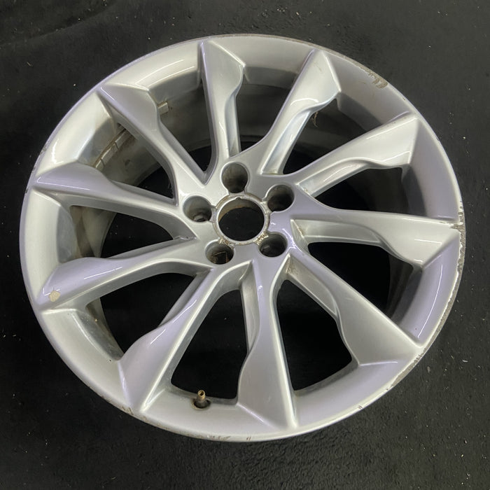 19" AUDI A5 13-14 19x8.5 , 10 spoke Original OEM Wheel Rim - Side Profile
