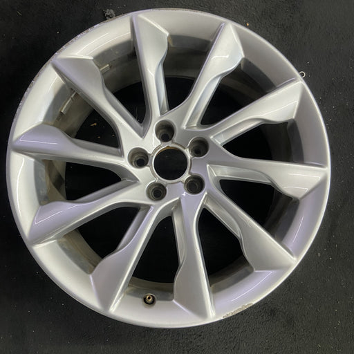 19" AUDI A5 13-14 19x8.5 , 10 spoke Original OEM Wheel Rim - Angle View