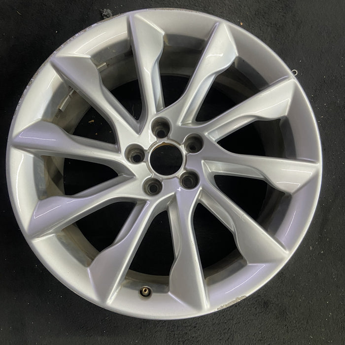 19" AUDI A5 13-14 19x8.5 , 10 spoke Original OEM Wheel Rim - Angle View