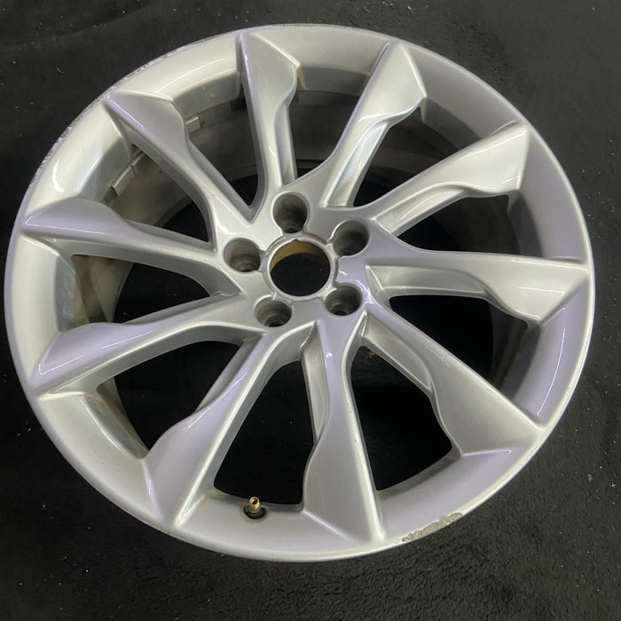 19" AUDI A5 13-14 19x8.5 , 10 spoke Original OEM Wheel Rim - Side Profile