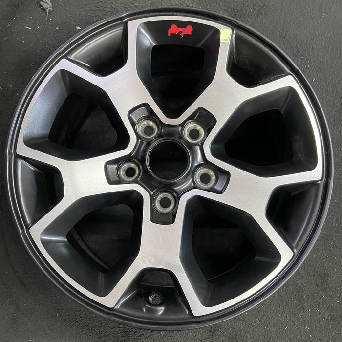 17" WRANGLER 18 VIN X , 17x7.5, , aluminum, Y spoke Original OEM Wheel Rim - Angle View