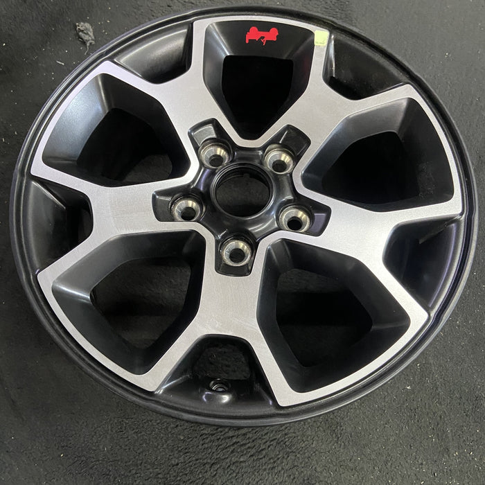 17" WRANGLER 18 VIN X , 17x7.5, , aluminum, Y spoke Original OEM Wheel Rim - Side Profile