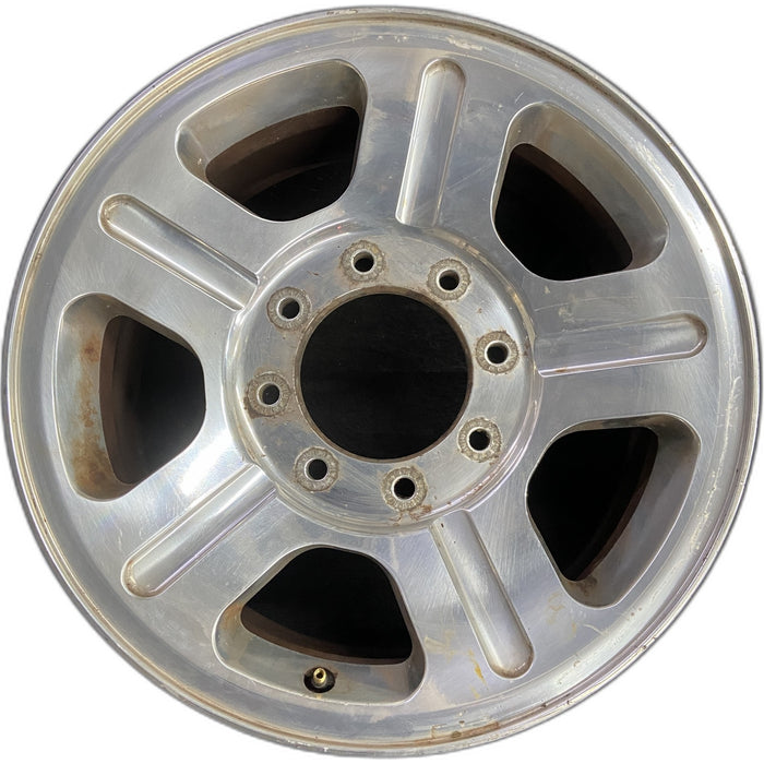 18" FORD F250SD PICKUP 05 18x8 , 5 spoke , aluminum Original OEM Wheel Rim - Front View