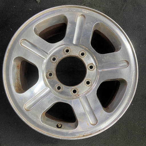 18" FORD F250SD PICKUP 05 18x8 , 5 spoke , aluminum Original OEM Wheel Rim - Angle View