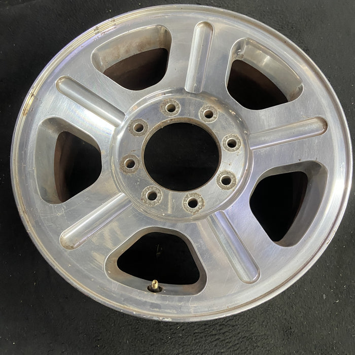 18" FORD F250SD PICKUP 05 18x8 , 5 spoke , aluminum Original OEM Wheel Rim - Side Profile