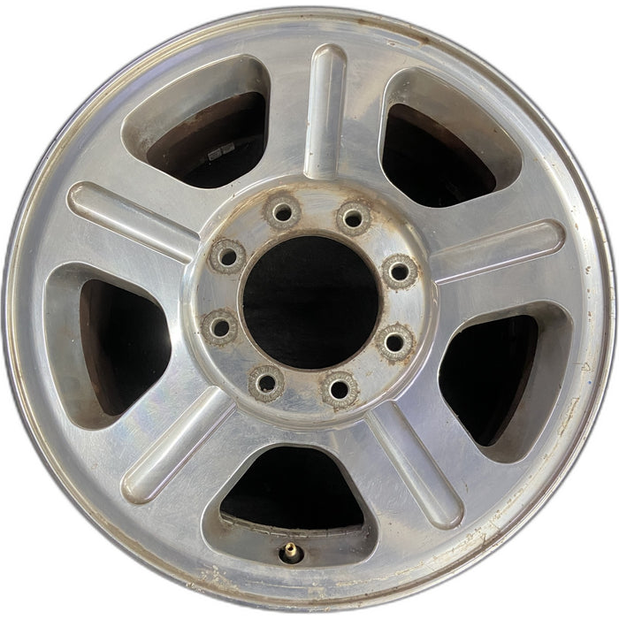 18" FORD F250SD PICKUP 05 18x8 , 5 spoke , aluminum Original OEM Wheel Rim - Front View