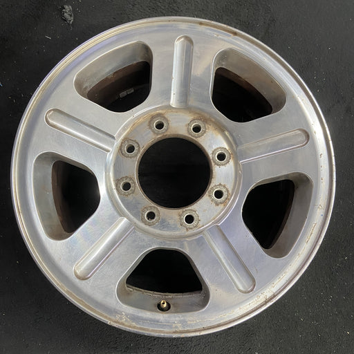 18" FORD F250SD PICKUP 05 18x8 , 5 spoke , aluminum Original OEM Wheel Rim - Angle View