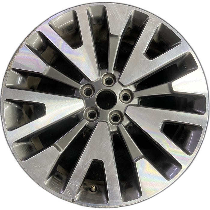 19" ESCAPE 20-22 19x7 , , machined face with gray pockets Original OEM Wheel Rim - Front View