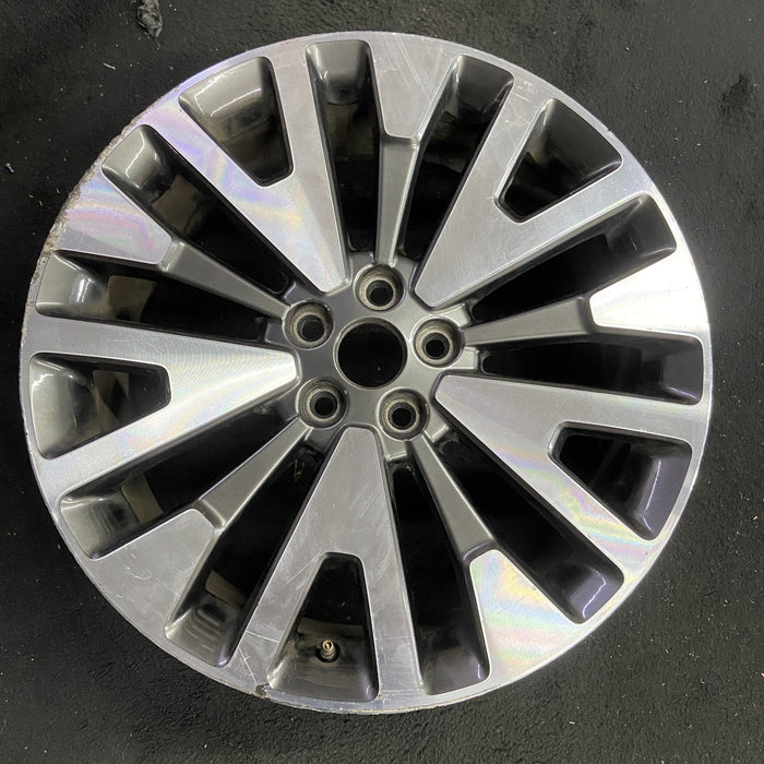 19" ESCAPE 20-22 19x7 , , machined face with gray pockets Original OEM Wheel Rim - Angle View