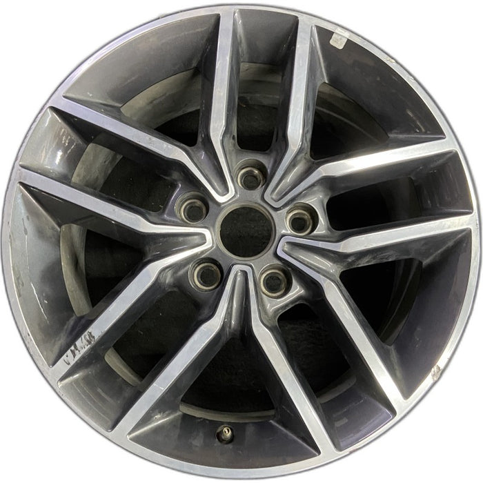 18" GRAND CHEROKEE 17 18x8, aluminum, w/o 75th Anniversary package; polished with pockets, gray pockets Original OEM Wheel Rim