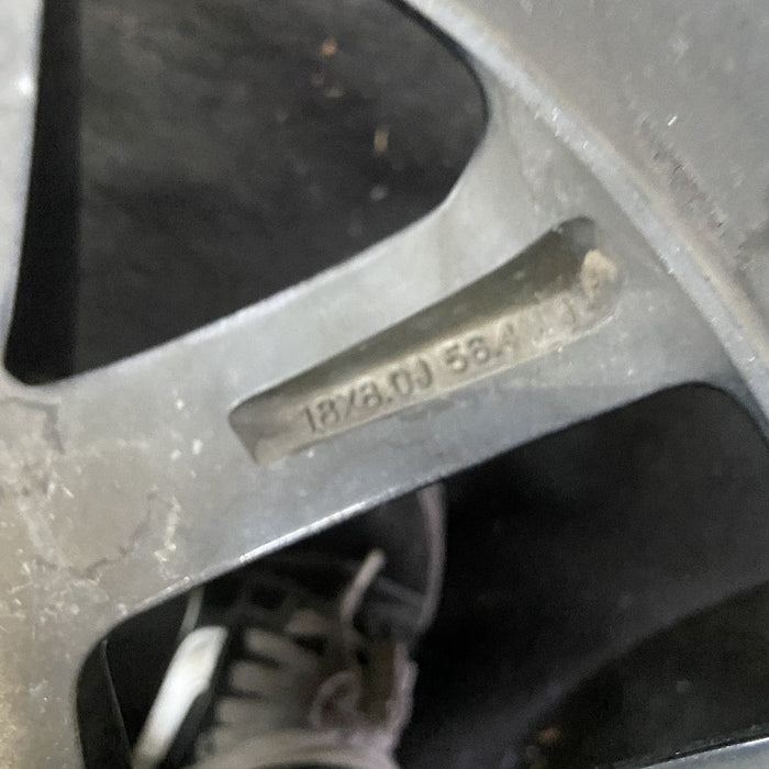 18" GRAND CHEROKEE 17 18x8, aluminum, w/o 75th Anniversary package; polished with pockets, gray pockets Original OEM Wheel Rim