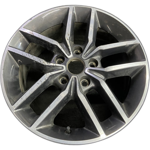 18" GRAND CHEROKEE 17 18x8, aluminum, w/o 75th Anniversary package; polished - Front View