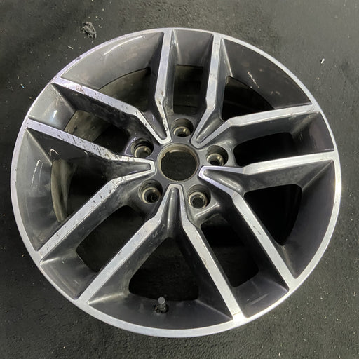 18" GRAND CHEROKEE 17 18x8, aluminum, w/o 75th Anniversary package; polished - Angle View