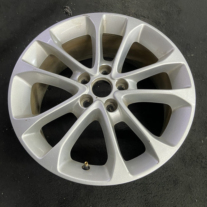 17" FUSION 19 17x7.5, aluminum, 10 spoke , w/flared spoke ends, Original OEM - Side Profile