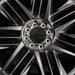 24" ESCALADE IQ 25 24x9 triple spoke opt SF7 Original OEM Wheel Rim - Angle View