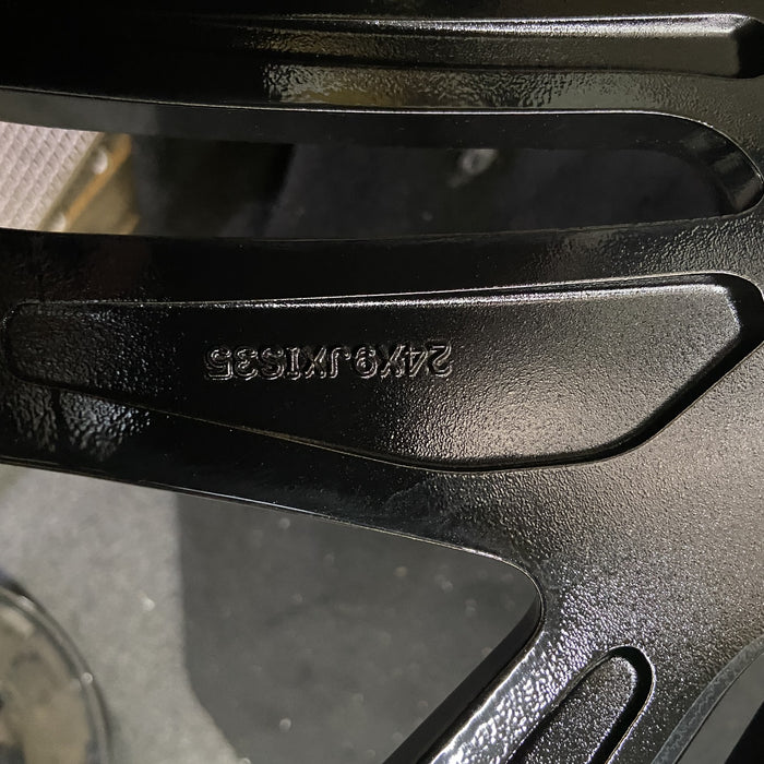 24" ESCALADE IQ 25 , triple spoke Original OEM Wheel Rim - Back View