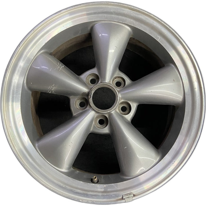 17" MUSTANG 05 17x8 cast aluminum funnel 5 spoke sparkle silver Original OEM Wheel Rim