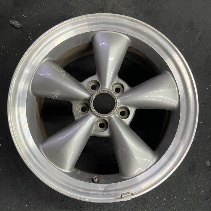 17" MUSTANG 05 17x8 cast aluminum funnel 5 spoke sparkle silver Original OEM Wheel Rim