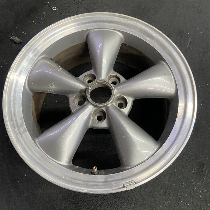 17" MUSTANG 05 17x8 cast aluminum funnel 5 spoke sparkle silver Original OEM Wheel Rim