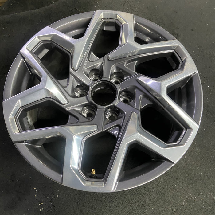 20" SIERRA 1500 PICKUP 22 20x9, , twisted spoke, Original OEM Wheel Rim - Side Profile
