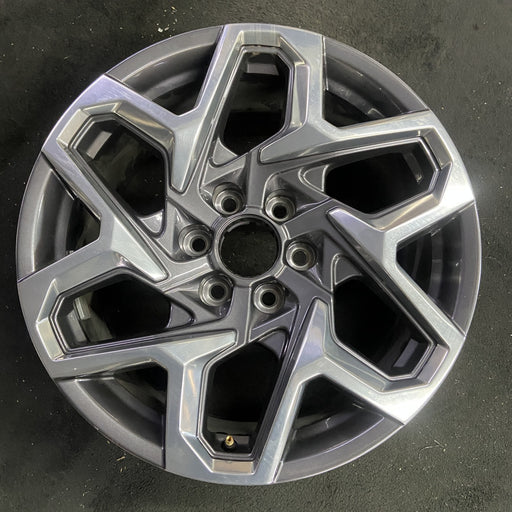 20" SIERRA 1500 PICKUP 22 20x9, , twisted spoke, Original OEM Wheel Rim - Angle View