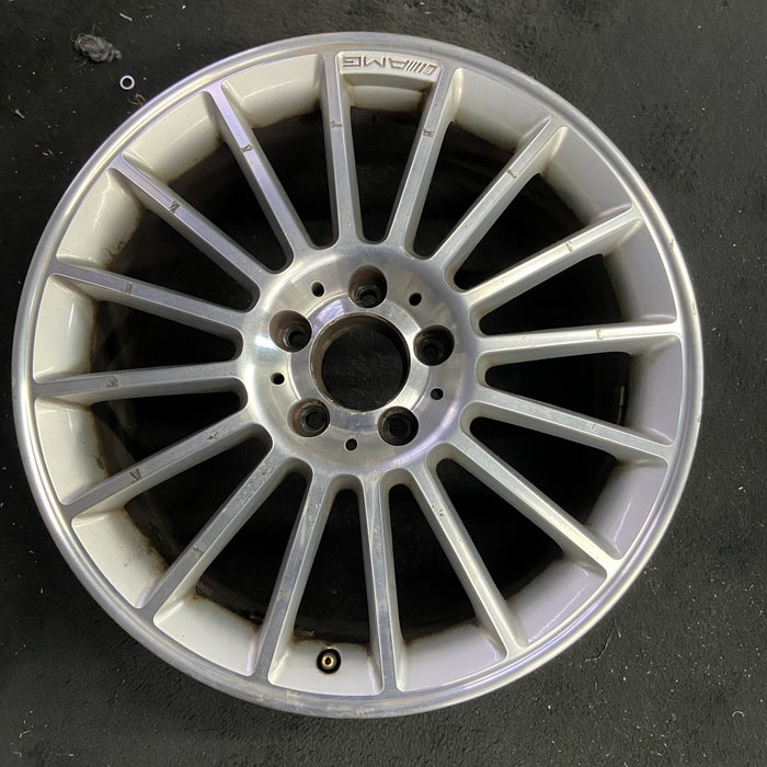 18" MERCEDES SLK 05 171 Type; SLK55, 18x7.5 Original OEM Wheel Rim - Angle View