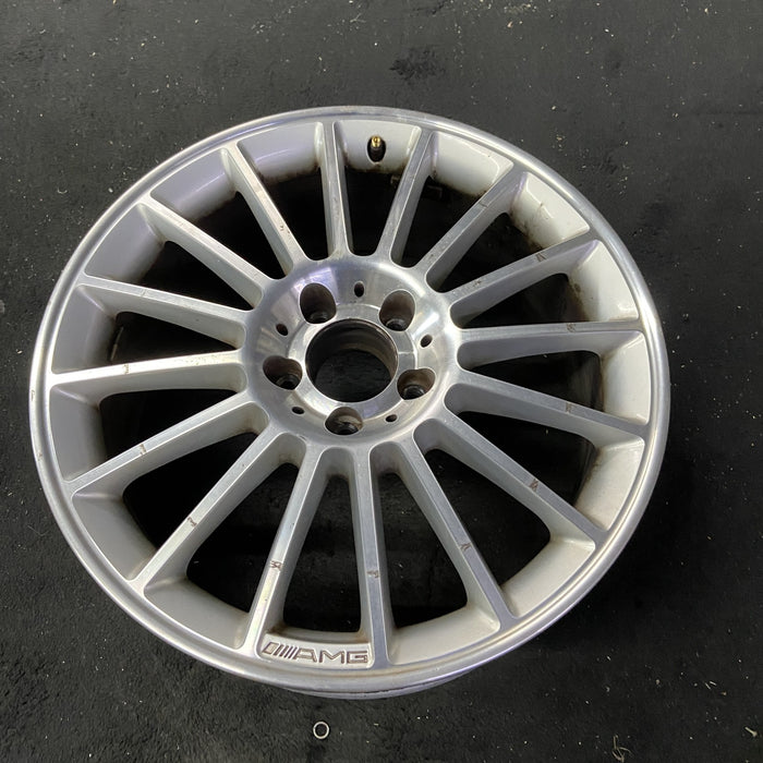 18" MERCEDES SLK 05 171 Type; SLK55, 18x7.5 Original OEM Wheel Rim - Close-Up Detail