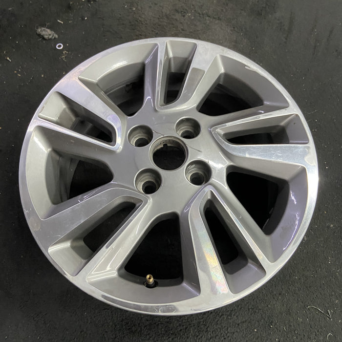 15" SPARK 14-15 15x6 , , angled split spoke Original OEM Wheel Rim - Side Profile