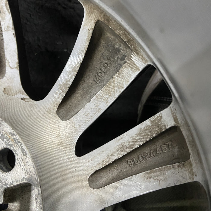 15" SPARK 14-15 15x6 , , angled split spoke Original OEM Wheel Rim - Back View