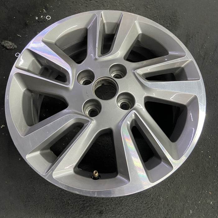 15" SPARK 14-15 15x6 , , angled split spoke Original OEM Wheel Rim - Side Profile