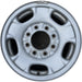 17" SIERRA 2500 PICKUP 11-14 17x7.5, steel, silver, opt NZ4 Original OEM Wheel - Front View
