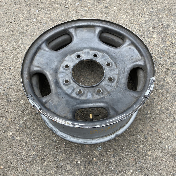 17" SIERRA 2500 PICKUP 11-14 17x7.5, steel, silver, opt NZ4 Original OEM Wheel - Side Profile