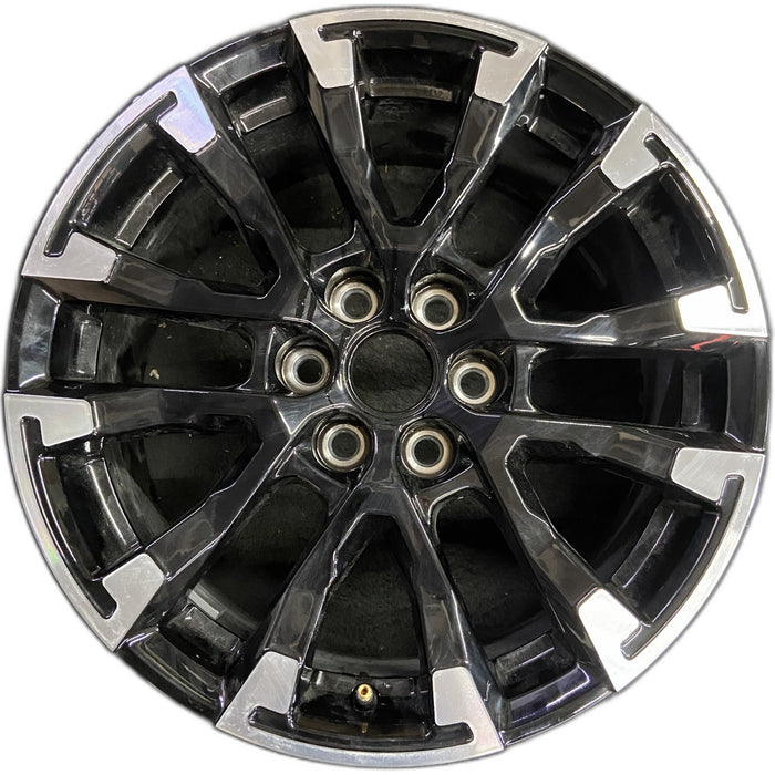 18" TRAVERSE 24 , 18x7.5, gloss black Original OEM Wheel Rim - Front View