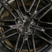 21" BMW M5 25 21x11 5 double spoke black Original OEM Wheel Rim - Angle View
