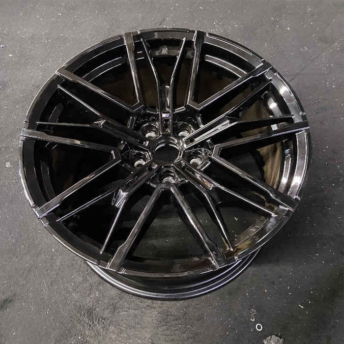 21" BMW M5 25 21x11 5 double spoke black Original OEM Wheel Rim - View 8