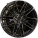 20" BMW M5 25 20x10.5, 5 spoke, black Original OEM Wheel Rim - Front View