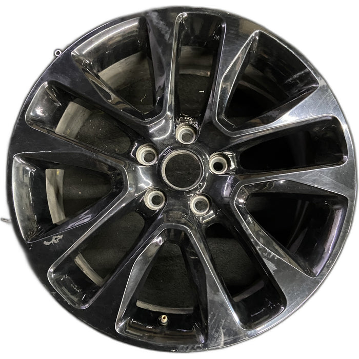 20" GRAND CHEROKEE 17 20x8, 5 spoke , w/o 75th Anniversary package; , black - Front View