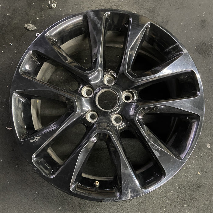 20" GRAND CHEROKEE 17 20x8, 5 spoke , w/o 75th Anniversary package; , black - Angle View