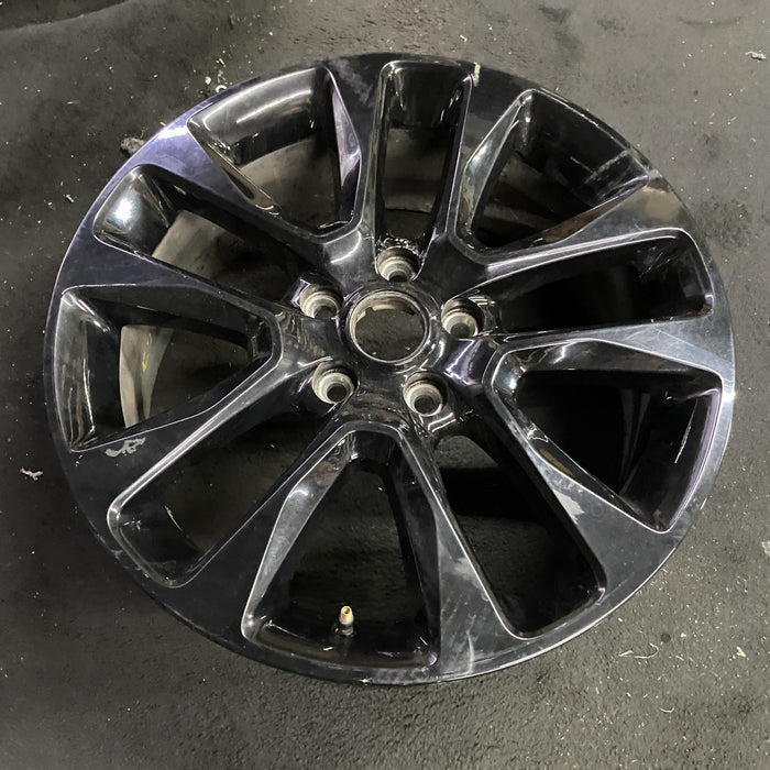 20" GRAND CHEROKEE 17 20x8, 5 spoke , w/o 75th Anniversary package; , black - Side Profile